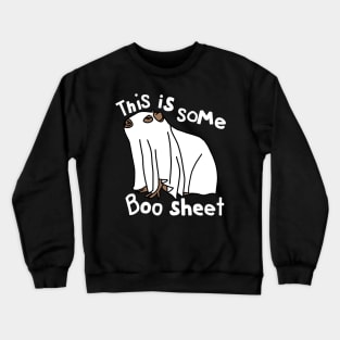 This is Some Boo Sheet Halloween Capybara Crewneck Sweatshirt